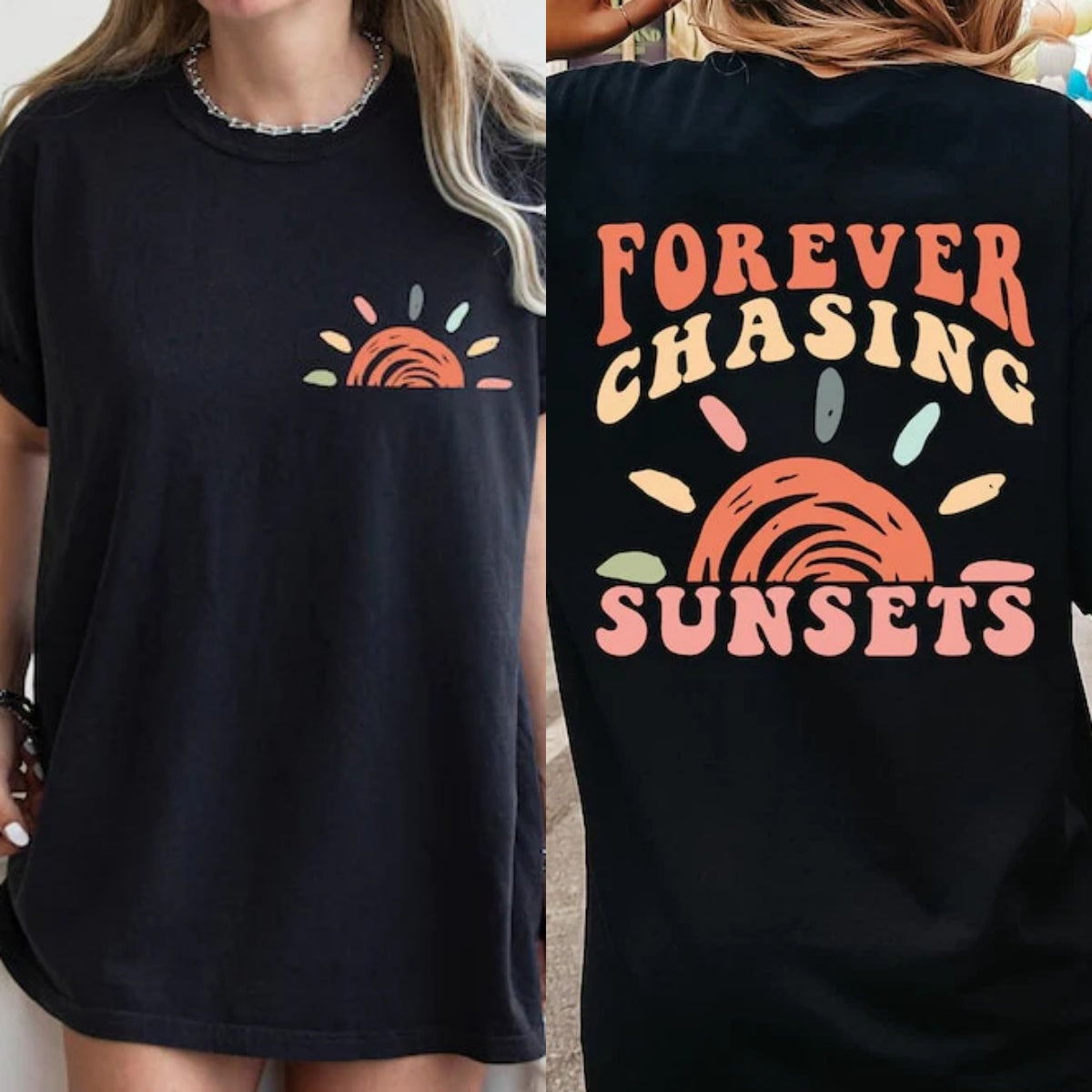 Comfort Colors Retro Sunsets Summer Shirt