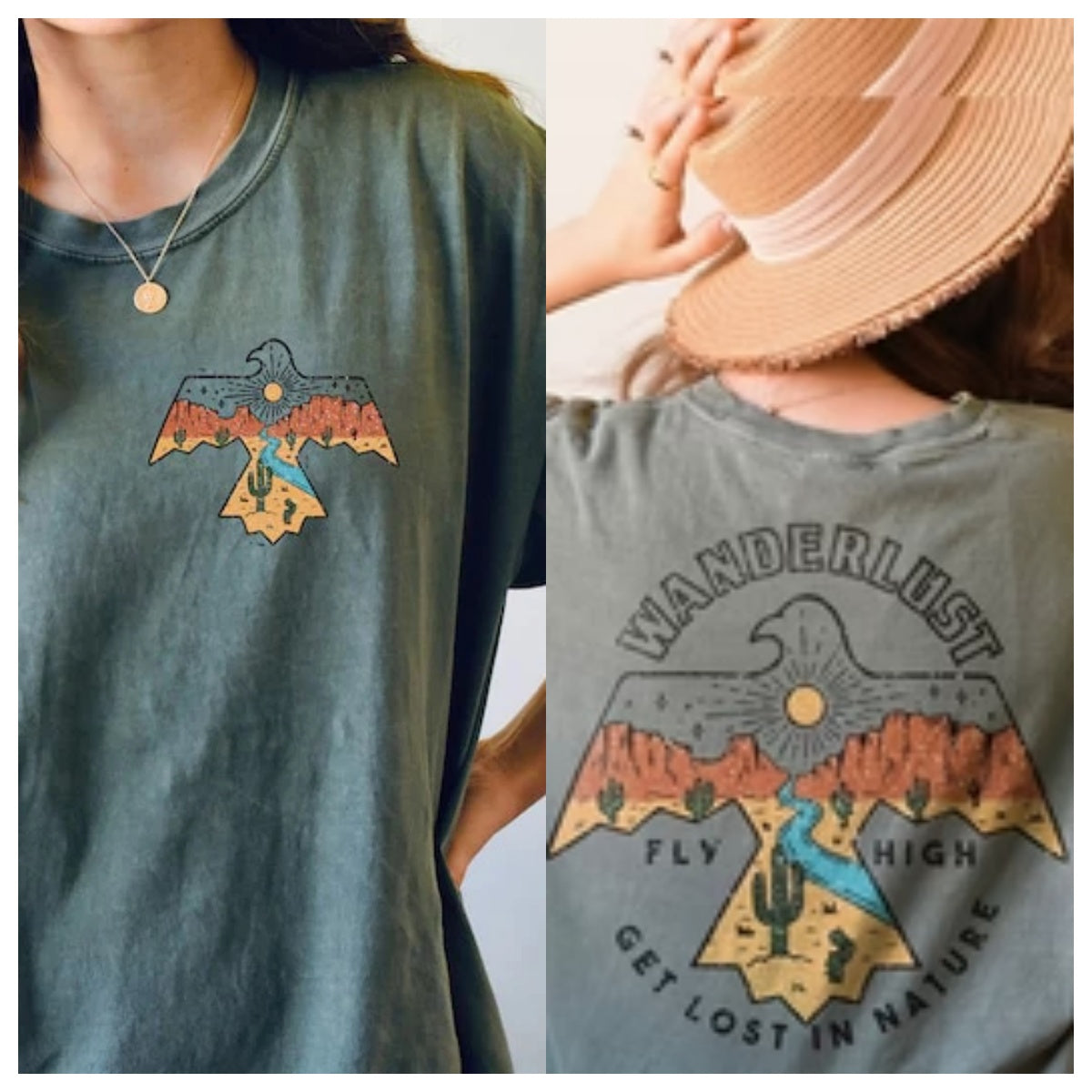 Wanderlust Tee Free Bird Hippie Shirt