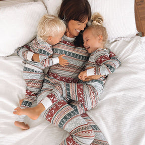 Family Matching Christmas Print Pajamas Sets