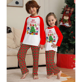 Cute Puppy Print Christmas Family Matching Pajamas