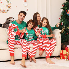 Christmas Parent-Child Pajamas with Santa Fawn