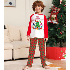 Cute Puppy Print Christmas Family Matching Pajamas