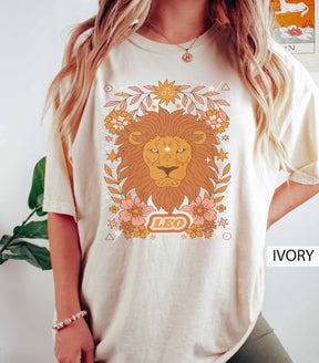 Leo Star Retro Vintage Zodiac Inspired T-Shirt