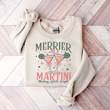 Merrier With A Martini Sweatshirt