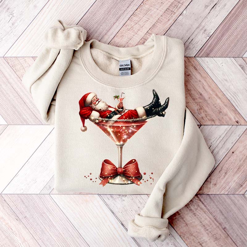 Santa's Hot Mess Martini Sweatshirt
