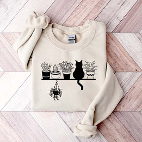 Cats And Plants Sweatshirt