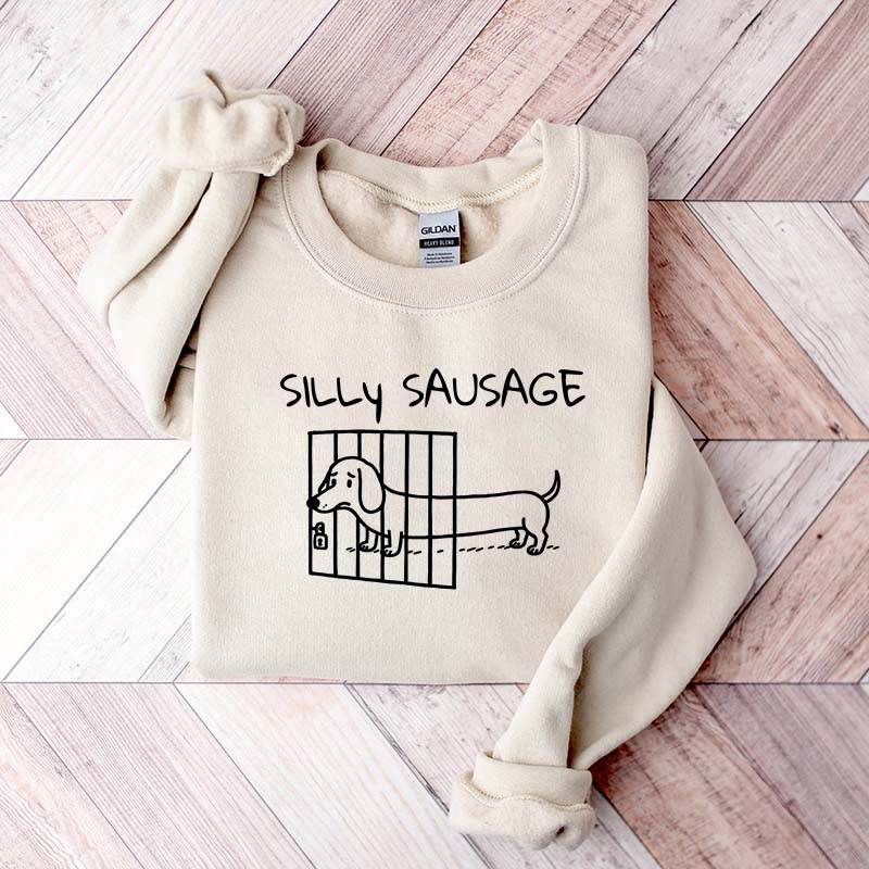 Silly Dachshund Dog Sweatshirt
