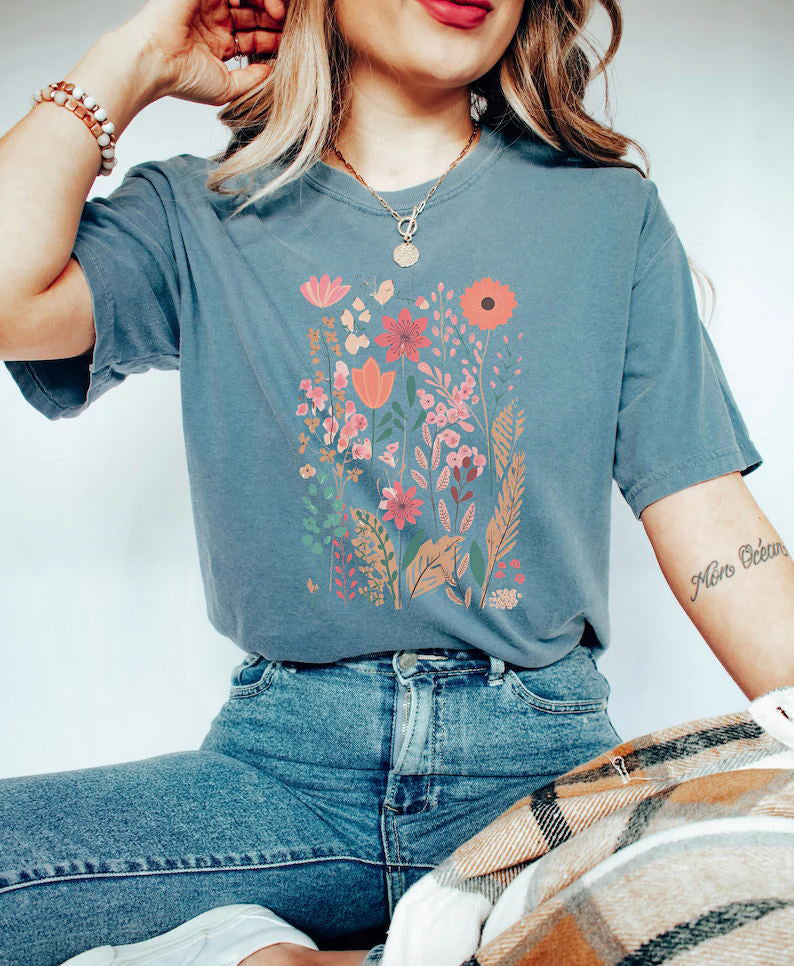 Aesthetic Wild Flower T-Shirt