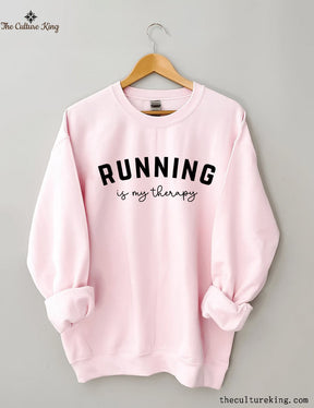 Running Is My Therapy Sweatshirt