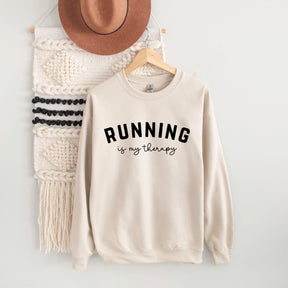 Running Is My Therapy Sweatshirt