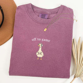 Off To Game Goose Mothers T-Shirt