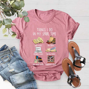 Things I Do In My Spare Time Book Cute T-Shirt