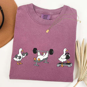 Funny Workout Weightlifting Goose Bumps T-Shirt