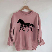 Floral Horse Sweatshirt