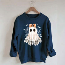 Halloween Lace Ghost Boo Sweatshirt