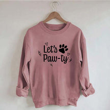 Lets Paw-Ty Dog Birthday Party Sweatshirt