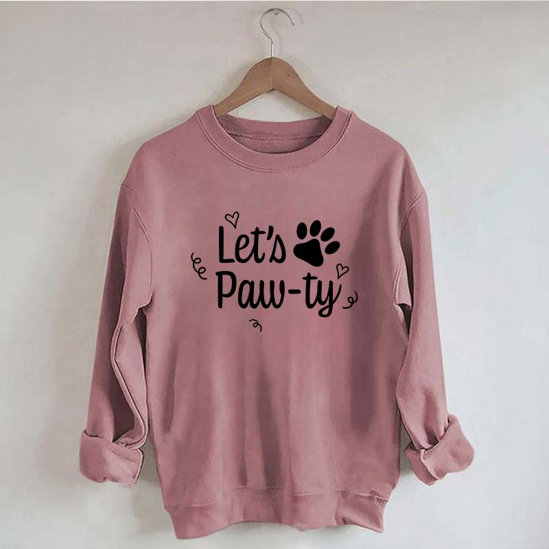 Lets Paw-Ty Dog Birthday Party Sweatshirt