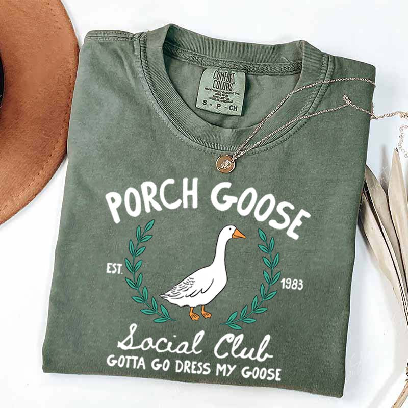 Porch Goose Social Club Est 1983 T-Shirt