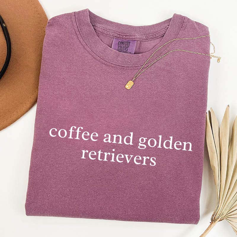 Coffee and Golden Retrievers T-Shirt