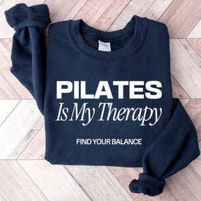 Pilates Is My Therapy Sporty Aesthetic Sweatshirt