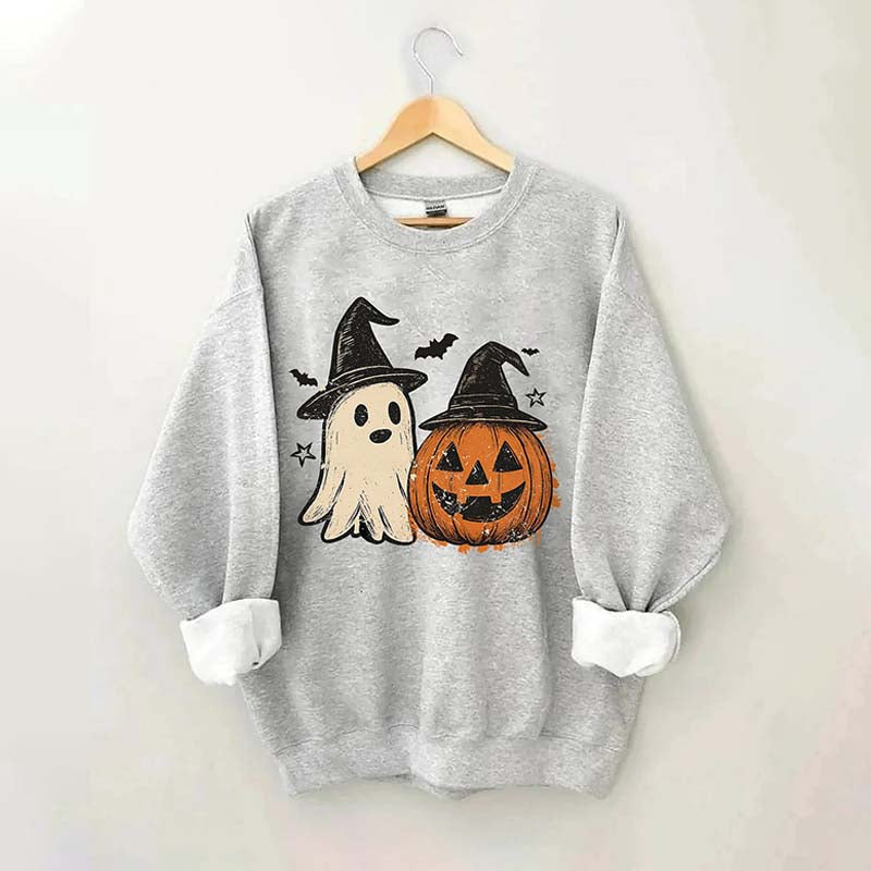 Preppy Floral Pumpkin Sweatshirt