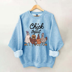 Chick Or Treat Halloween Chicken Sweatshirt