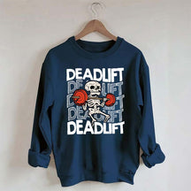 Funny Skeleton Dead Lifting Sweatshirt