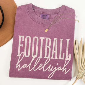 Distressed Retro Football Hallelujah T-Shirt