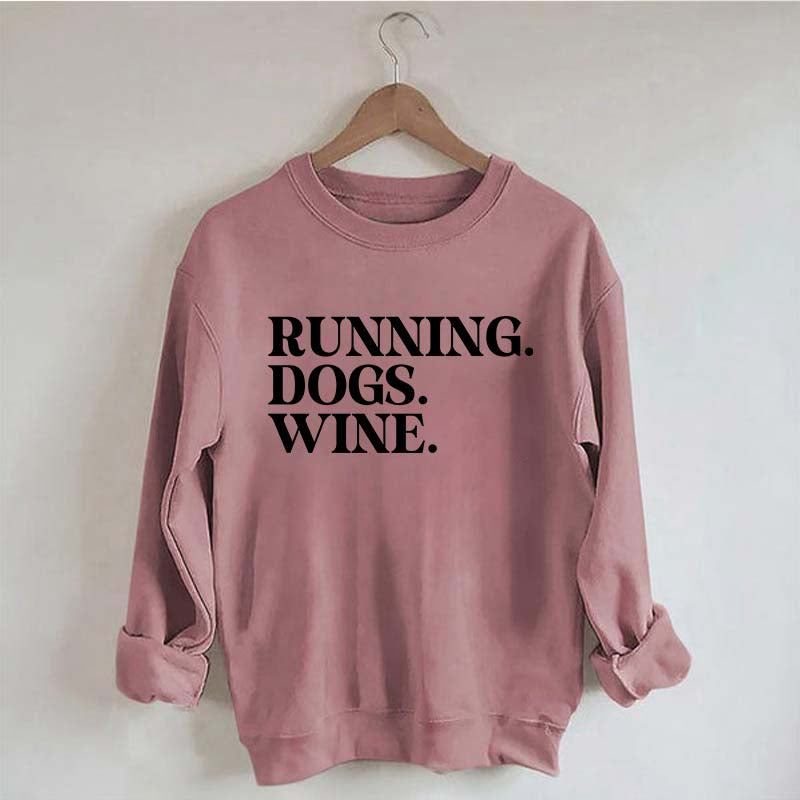 Running Dogs Wine Sweatshirt