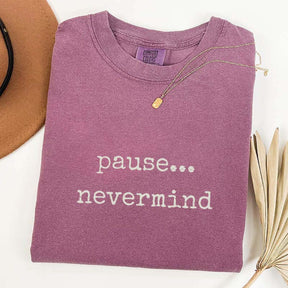 Pause Nevermind Mahjong T-Shirt