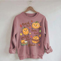Teach Them Pumpkins Cute Sweatshirt