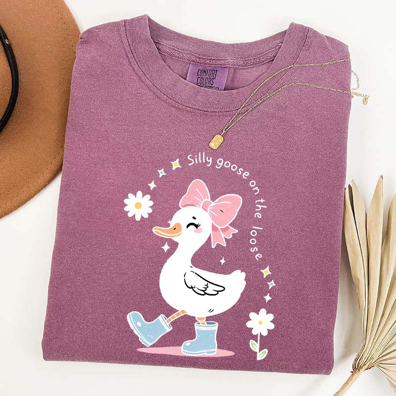 Silly Goose On The Loose Floral T-Shirt