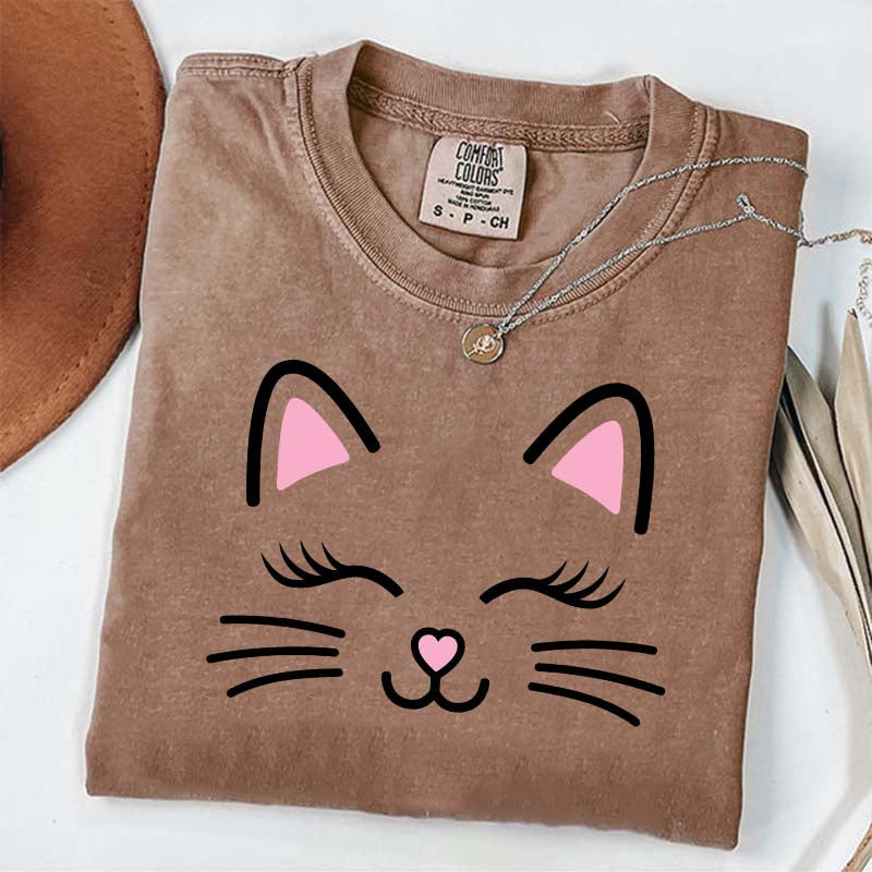 Cute Just A Girl Who Loves Cat T-Shirt