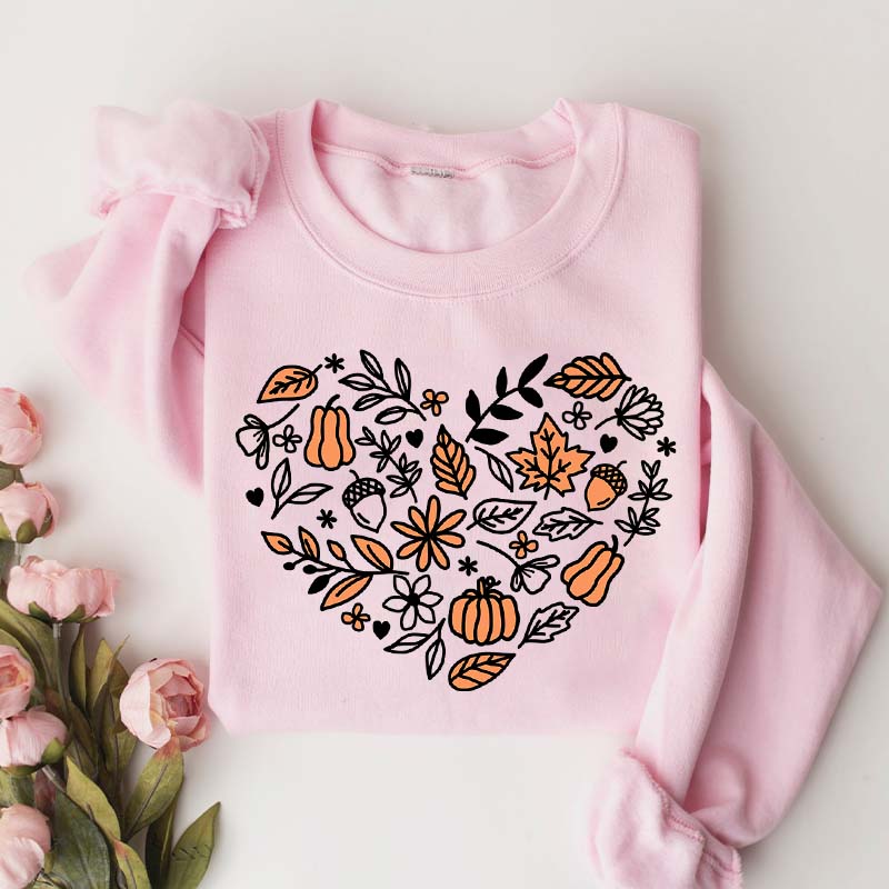 Vintage Pumpkin Cottagecore Fall Sweatshirt