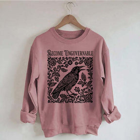 Become Ungovernable Folklore Crow Sweatshirt