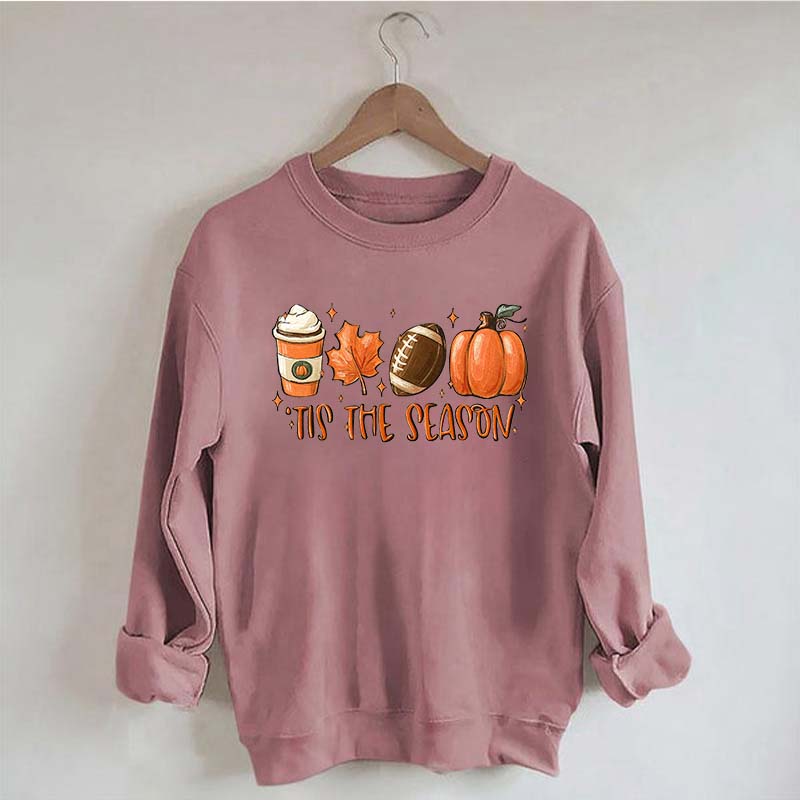 Tis The Season Coffee Football Sweatshirt