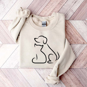 Dog and Cat Bestfriends Sweatshirt