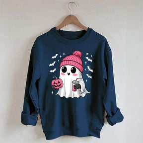 Cute Coffee Kawaii Ghost Spooky Sweatshirt