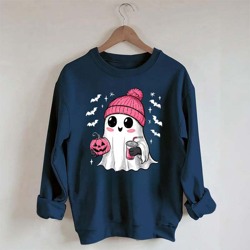 Cute Coffee Kawaii Ghost Spooky Sweatshirt