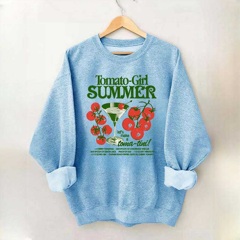 Vintage Tomato Girl Cocktail Sweatshirt