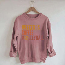 Weekends Coffee Volleyball Cute Sweatshirt