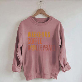 Weekends Coffee Volleyball Cute Sweatshirt