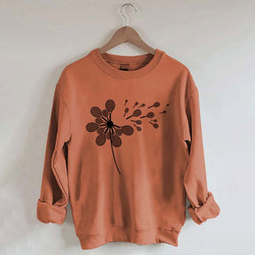 Dandelion Tennis Racket Minimalist Sweatshirt