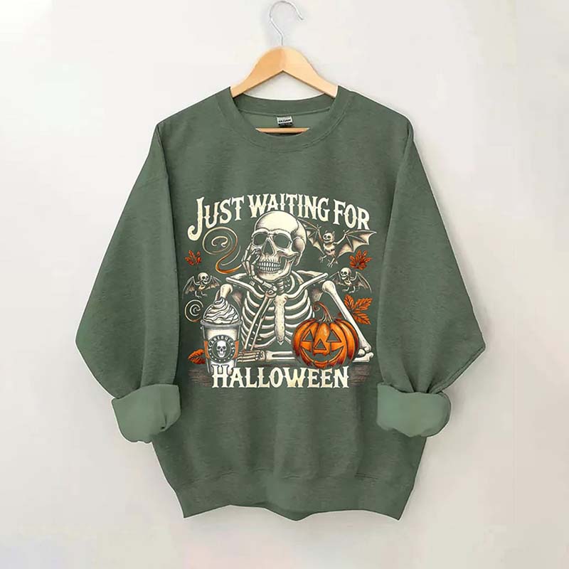 Just Waiting For Halloween Sweatshirt