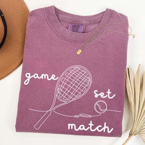 Tennis Game Set Match T-Shirt
