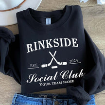 Personalized Hockey Mom Rinkside Social Club Sweatshirt