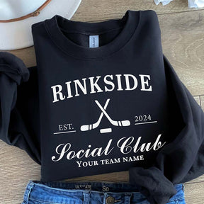 Personalized Hockey Mom Rinkside Social Club Sweatshirt
