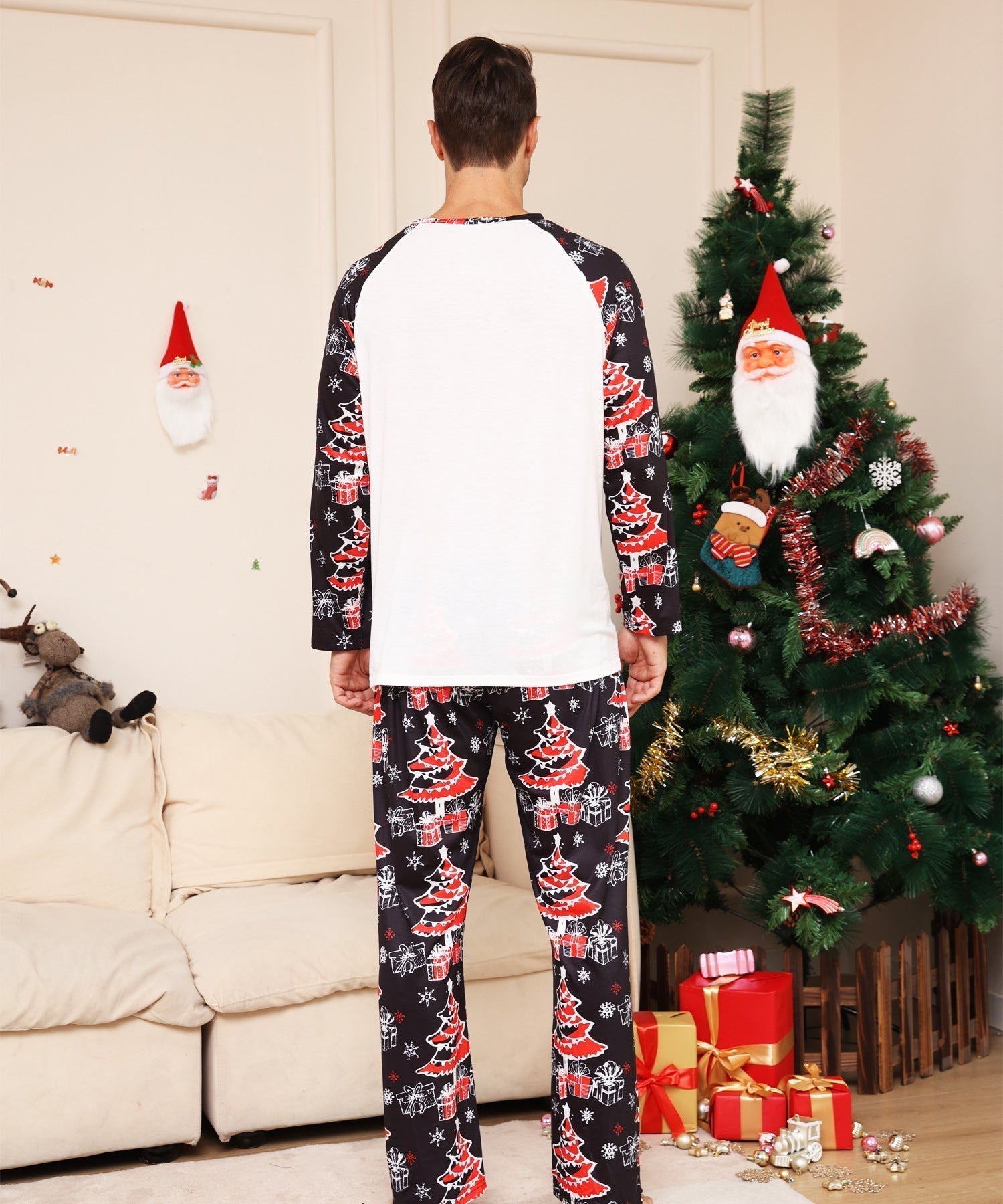 Family Matching Christmas Parent-Child Printed Pajamas