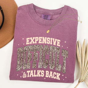 Expensive Difficult & Talks Back Leopard Print T-Shirt