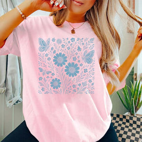 Gift for Gardener Floral T-Shirt